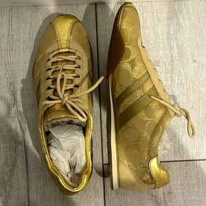 Coach Gold Sneakers